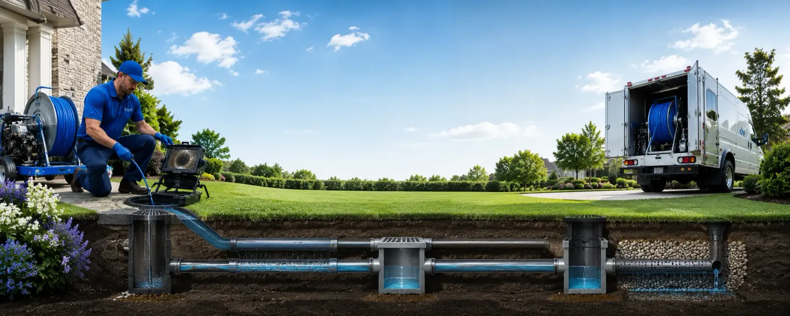 Outdoor drain cleaning information for San Andreas, CA